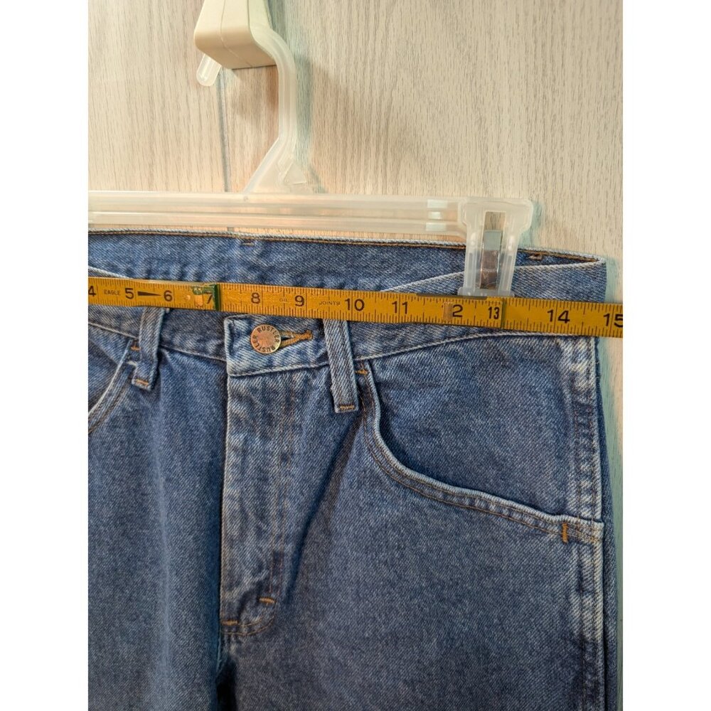 NEW Rustler Jeans Mens 29x32 Blue Regular Fit Straight Leg Heavyweight Denim - Picture 9 of 10